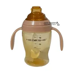 لیوان آبمیوه خوری صورتی 180 میل He Or She