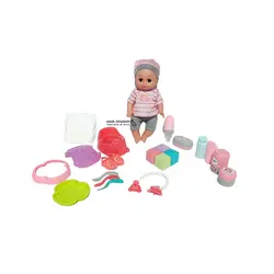 عروسک دلوکس با ست لوازم نوزاد
