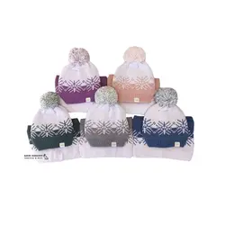 کلاه و شال گردن بافت بچگانه