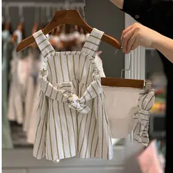 پیراهن شورت دخترانه مدل الیزه ایندیگو