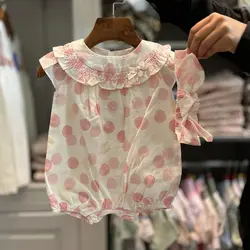 رامپر دخترانه مدل توپ توپی ایندیگو