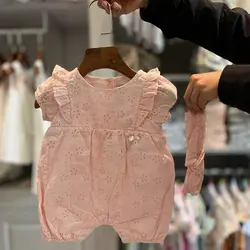 رامپر صورتی دخترانه ایندیگو