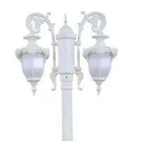 چراغ پارکی دو شعله صدف سفید تکنو لایت