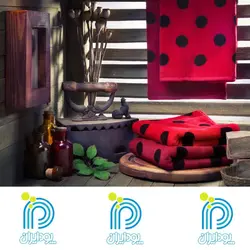 حوله حمامی و حوله دستی و ست حوله حمام و دست پودایران مدل بسیار جذاب خالدار