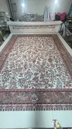 کاور فرش و روفرشی کشدار طرح زیبای جنگل کد Rh0728 (با فیلم زنده)