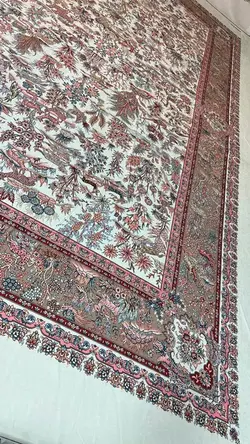 کاور فرش و روفرشی کشدار طرح زیبای جنگل کد Rh0728 (با فیلم زنده)