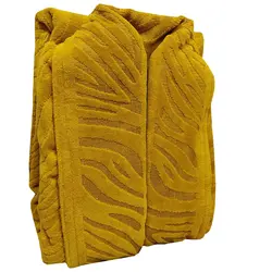 حوله پالتویی کلاهدار Roza مدل ببری با بهترین کیفیت نخ و دوخت سایز لارج (125)