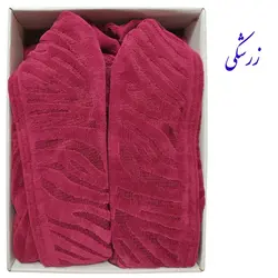 حوله پالتویی کلاهدار Roza مدل ببری با بهترین کیفیت نخ و دوخت سایز لارج (125)