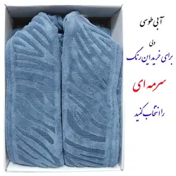 حوله پالتویی کلاهدار Roza مدل ببری با بهترین کیفیت نخ و دوخت سایز لارج (125)