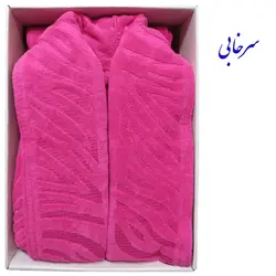 حوله پالتویی کلاهدار Roza مدل ببری با بهترین کیفیت نخ و دوخت سایز لارج (125)