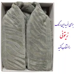 حوله پالتویی کلاهدار Roza مدل ببری با بهترین کیفیت نخ و دوخت سایز لارج (125)