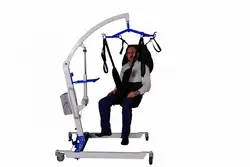 بالابر بیمار  برقی با  برق شهر  مخصوص منزل ، با  پدال پایی  به همراه یک جلیقه