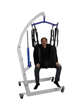 بالابر بیمار دستی هیدرولیک مخصوص منزل بدون پدال پایی به همراه یک جلیقه