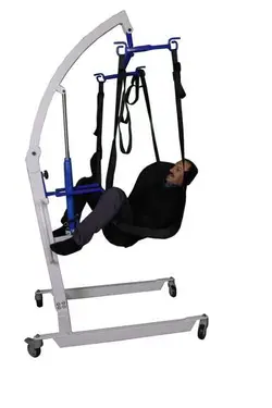 بالابر بیمار دستی هیدرولیک مخصوص منزل بدون پدال پایی به همراه یک جلیقه