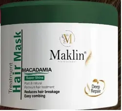 ماسک مو مکلین مدل ماکادمیا فاقد سولفات 500 میل