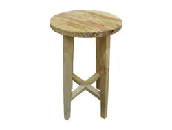 چهارپایه چوبی طرح ساده سایز 30×60 سانتی‌متری