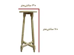 چهارپایه چوبی خراطی شده سایز 30×70 سانتی‌متری