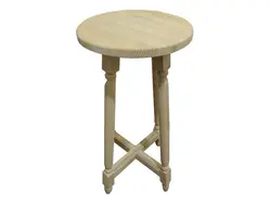 چهارپایه چوبی خراطی شده سایز 30×60 سانتی‌متری
