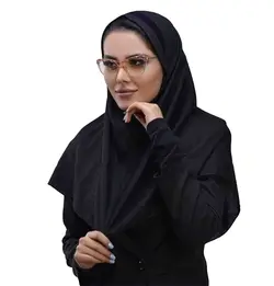 مقنعه اداری تل‌دار