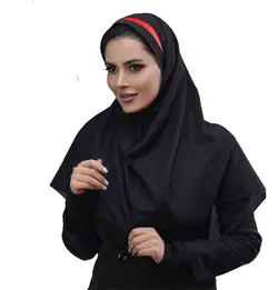 مقنعه اداری تل‌دار