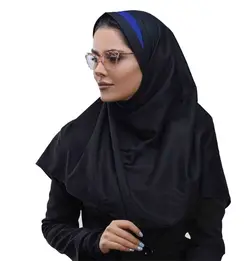 مقنعه اداری تل‌دار