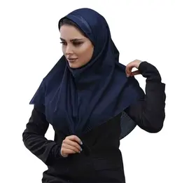 مقنعه اداری تل‌دار