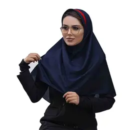 مقنعه اداری تل‌دار