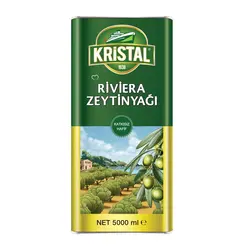 روغن زیتون KRİSTAL کریستال اصل بدون بو طلایی 5 لیتری