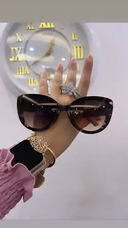 عینک گوچی کد ۰۰۶  صورتی نسکافه ای