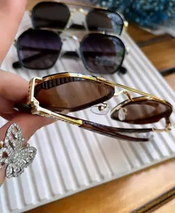 عینک لویی ویتون کد ۰۱۲۲ عسلی قهوه ای