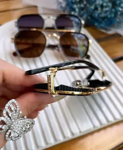 عینک لویی ویتون کد ۰۱۲۲ فریم طلایی