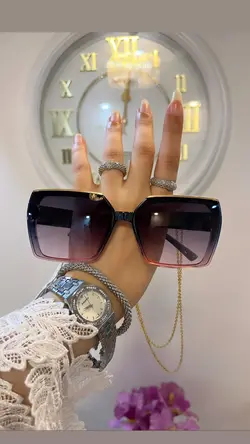 عینک بالا طلایی ysl کد ۰۱۸۱ طوسی صورتی