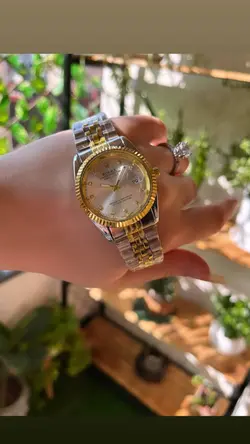 ساعت مردونه رولکس کد ۰۲۰۱ رنگ‌طلایی سیلور