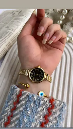 ساعت هانگروی حصیری کد ۰۲۳۶ رنگ طلایی