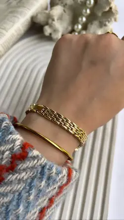 ساعت هانگروی حصیری کد ۰۲۳۶ رنگ طلایی