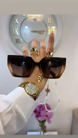 عینک پرادا کد ۰۲۳۵ رنگ‌ نسکافه ای