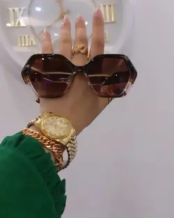 عینک D&amp;G کد ۰۲۴۰ رنگ نسکافه پلنگی