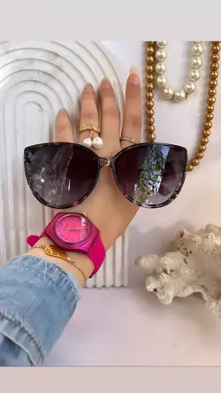 عینک دیور کد ۰۲۴۶ رنگ نسکافه ای صورتی