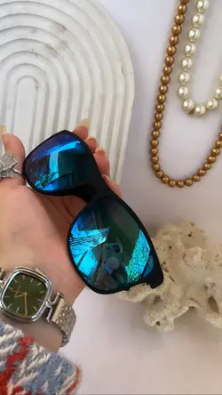 عینک پرادا کد ۰۲۵۰ رنگ آبی اینه ای