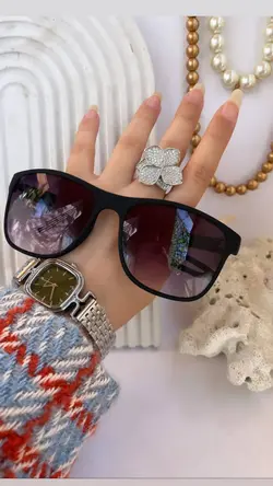 عینک پرادا کد ۰۲۵۰ رنگ مشکی