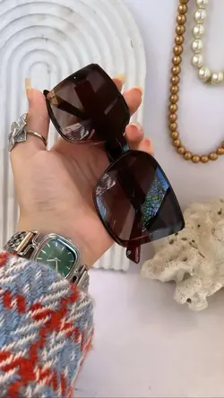 عینک LV کد ۰۲۵۷ رنگ نسکافه ای