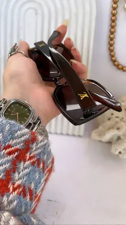عینک LV کد ۰۲۵۷ رنگ نسکافه ای