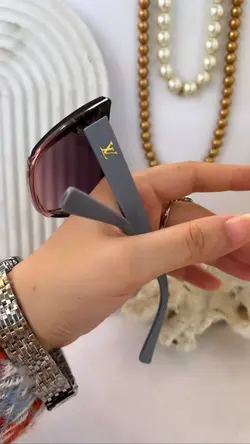 عینک LV کد ۰۲۵۷ رنگ طوسی صورتی