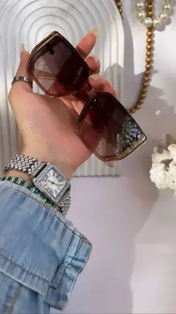 عینک گوچی کد ۰۲۶۷ رنگ بژ