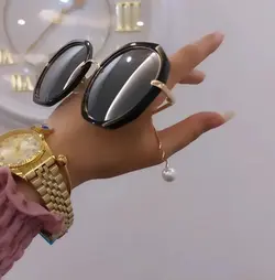 عینک دسته مرواریدی