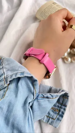 ساعت Wolfie کد ۰۳۰۹ رنگ صورتی آدامسی