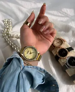 ساعت گس Guess کد ۰۳۱۴رنگ طلایی