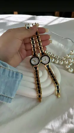 ساعت hongrui کد ۰۳۲۵ مشکی طلایی