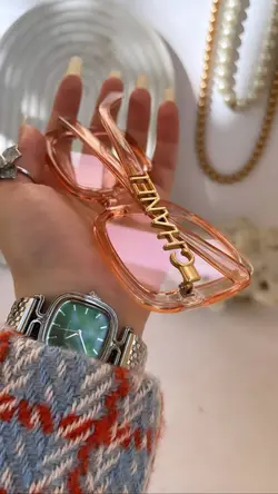 عینک شانل بلوکات کد ۰۳۰۰ رنگ صورتی گلبهی