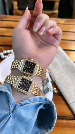 ساعت کارتیر CARTIER کد ۰۳۵۱ صفحه مشکی